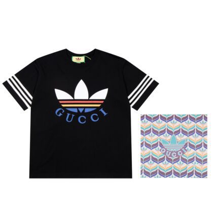 The latest Gucci&Adidas joint short-sleeved T-shirt in 2024
