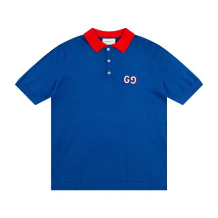 Gucci all-over monogram jacquard knitted short-sleeved POLO shirt