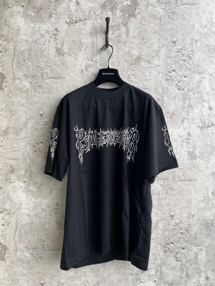 Balenciaga new flame letter logo short-sleeved T-shirt