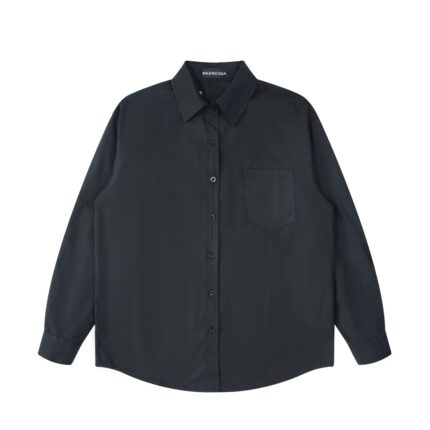 Balenciaga 24ss silhouette tape print logo long sleeve shirt